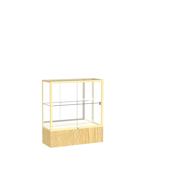 Counter Display Case 36x40x14, Mirror, Champange