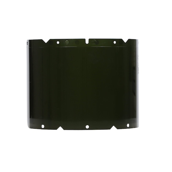 V-Gard Visor, PC, Shade 5 IR, Molded, (8"x17"x .098"), Use w/V-Gard Chin Protectors