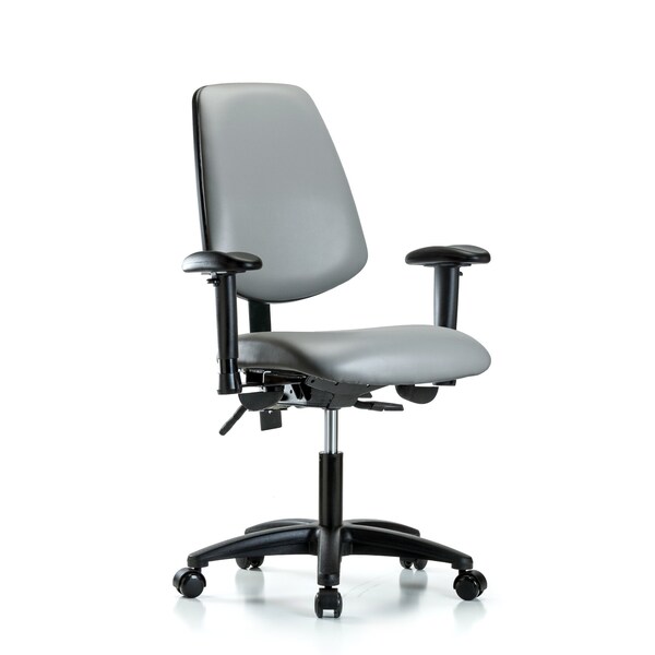 Vinyl Chair, Vinyl, Adjustable Arms