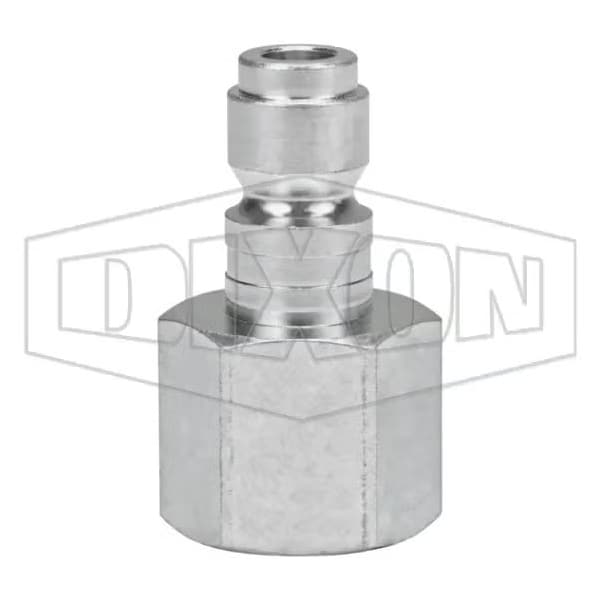 J Series Tru-Flate Automotive Female Quick Disconnect Pneumatic Plug, 1/2-14 Nominal, Quick Disconne
