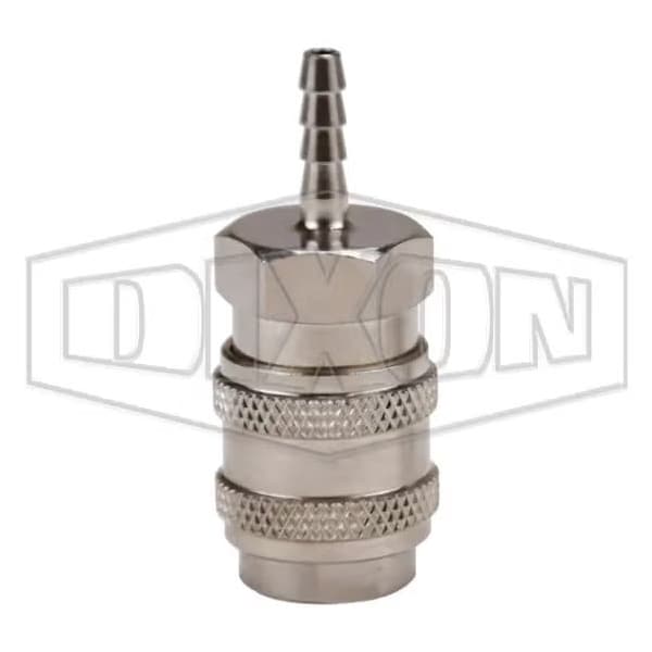 BR Series Quick Disconnect Pneumatic Hose Barb Coupler, 6 mm Nominal, 300 psi Pressure, Brass