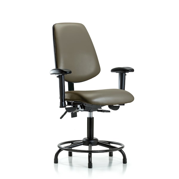 Vinyl Chair, Vinyl, Adjustable Arms
