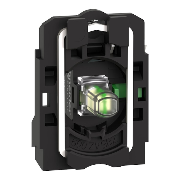 Complete body/contact assembly and light block, Harmony XB5, universal LED, 1NO, 230.240V