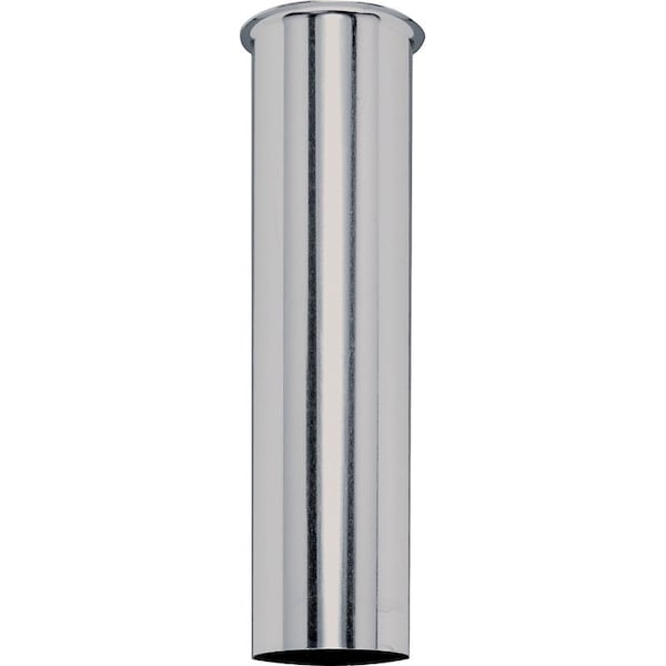 Sink Tailpiece, 114 in, 6 in L, Flange, Brass, Polished Chrome