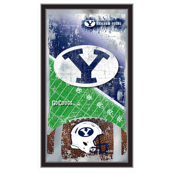 Brigham Young 15" x 26" Football Mirror