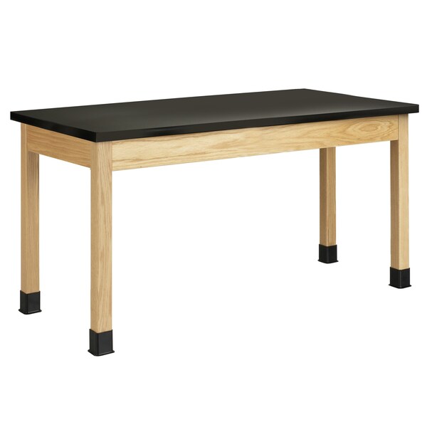 Rectangle Table, 72" W, 30" H, Wood Oak