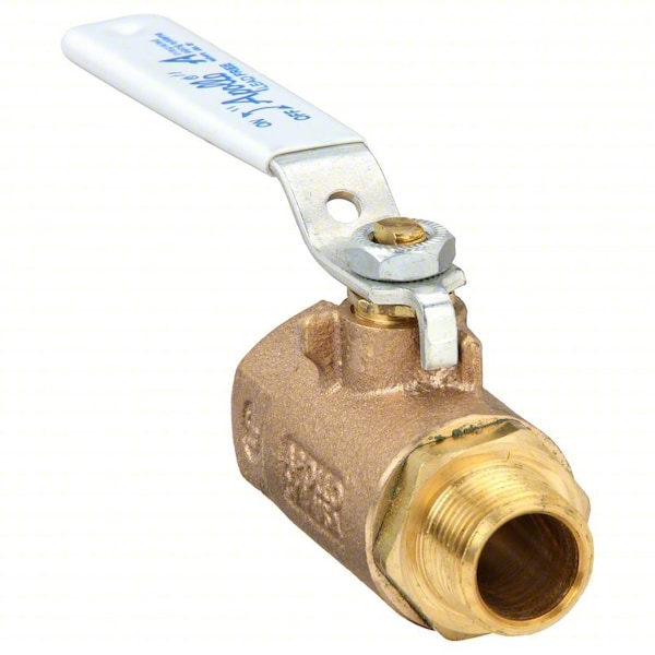 3/4" FNPT x MNPT Bronze Ball Valve Inline