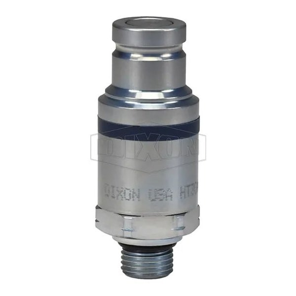 DQC HT Flushface Male Plug, 3/4-16 Nominal, Male O-Ring Boss, Steel