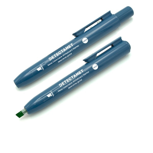 Detectable Dry Erase Marker Set, Round Barrel, PK10