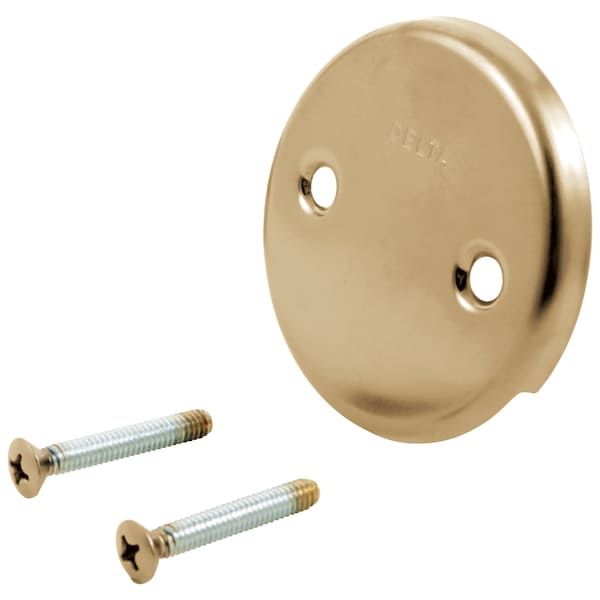 Other Overflow Plate & Screws - No Trip Lever