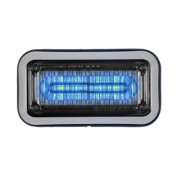 LED PrizmIi With Bezel, Blue, 3"X7"