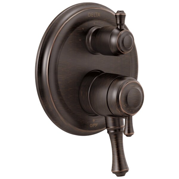 Cassidy Traditional 2-Handle Monitor 17 Series Valve Trim with 3-Setting Integrated Diverter