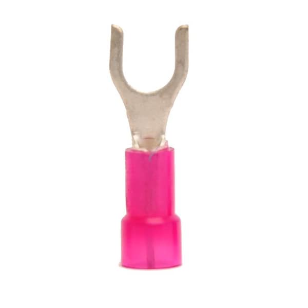 Fork Terminal, #10 Stud Size, 18 AWG, 600 V, Nylon Insulated, 1000 PK