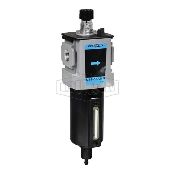 Wilkerson by EconOmist Compact Lubricator, 3/8 in NPT/BSPP-G Port, 90 SCFM Flow Rate, 250 psi Pressu