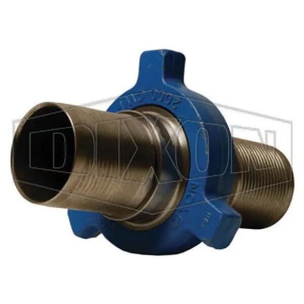 FIG 206 1 pc Complete Male/Female Frac Fitting Assembly, 6 in Nominal, Iron/Steel/Forged Steel Nut,