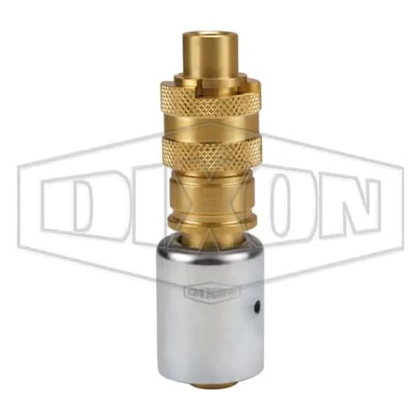Dix-Lock N Series Bowes Interchange Quick Disconnect Coupler with Male Head Ferrule, 1/2 in Nominal