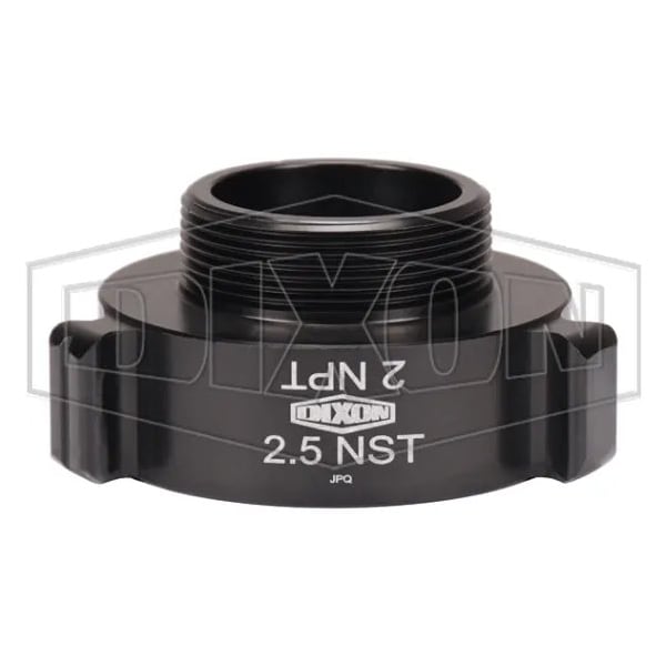 Style N37 Rocker Lug Hydrant Adapter, 2-1/2 x 2 in, Female NST NH x MNPT, Aluminum, Hardcoat Anodi