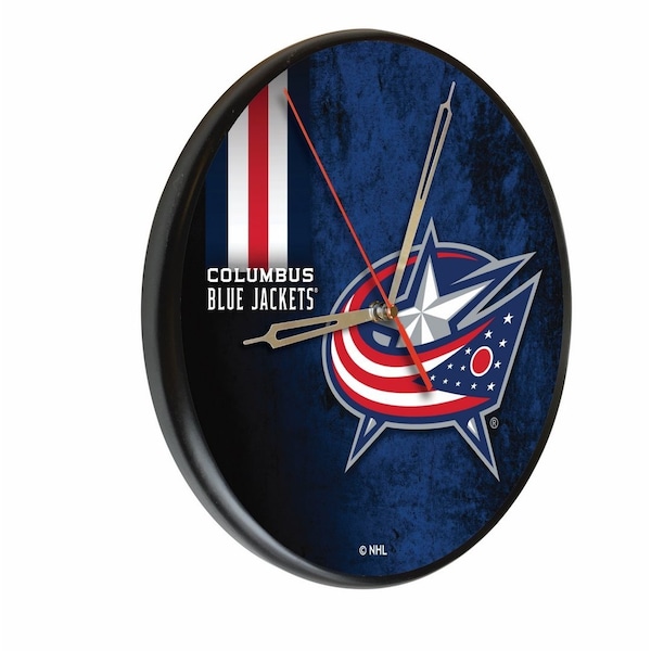 Columbus Blue Jackets 13" Solid Wood Clock