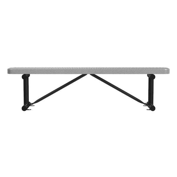 Bench w/o Back, Surface Mount, 6ft, Granite