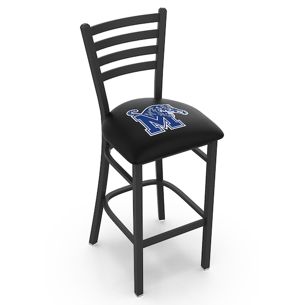 25" Blk Wrinkle Memphis Stationary Counter Stool, Ladder Back