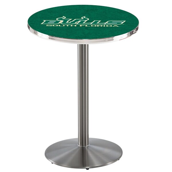 42" Stainless Steel South Florida Pub Table, 36" dia. Top