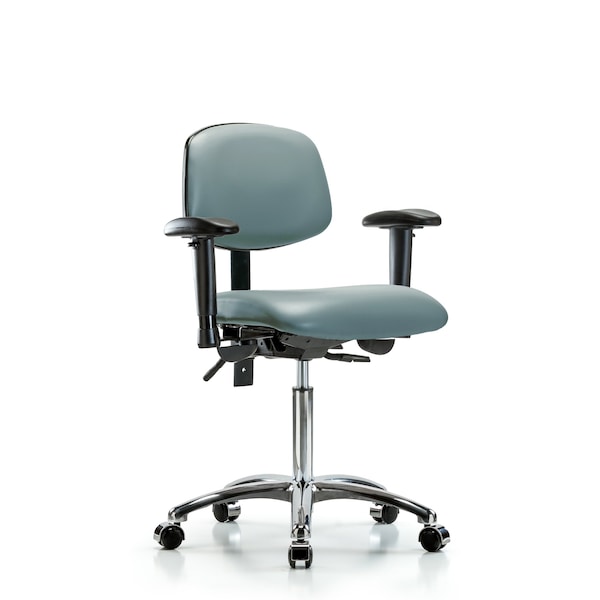 Vinyl Chair, Vinyl, Adjustable Arms