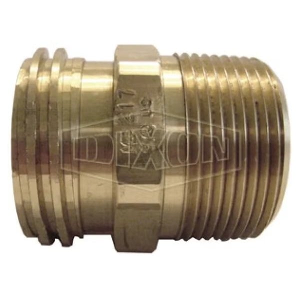 Adapter, 1-3/4 x 1-1/4 in, Male ACME x MNPT, Brass, Domestic