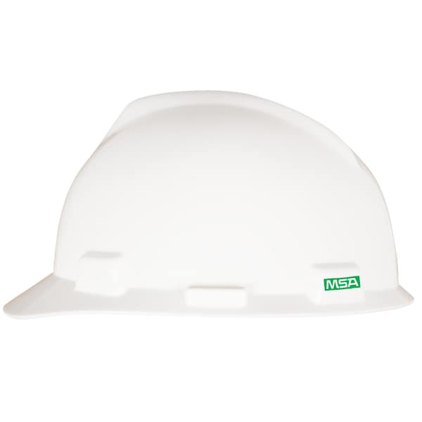 V-Gard GREEN Slotted Cap, Fast-Trac III Suspension, Type I, Class E, White
