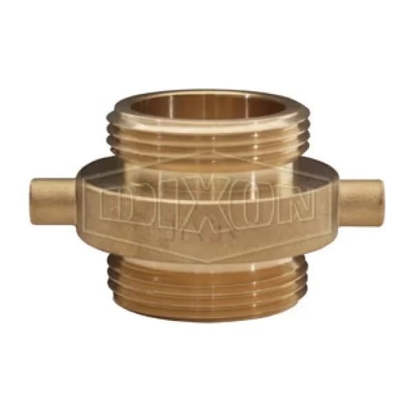 The Right Connection Double Pin Lug Adapter, 1-1/2 in, MNST x MNPSH, Cast Brass, Domestic