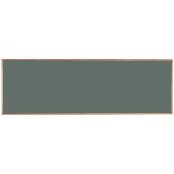 Porcelain on Steel Chalkboard  Solid Oak Wood Frame 48"x144" Slate