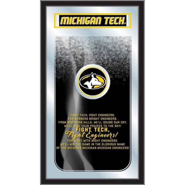 Michigan Tech 26" x 15" Fight Song Mirror