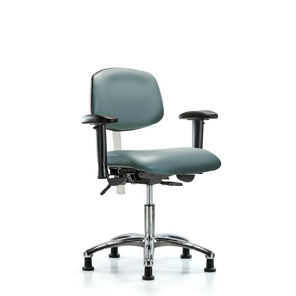 Vinyl Clean Room Chair, Adjustable Arms