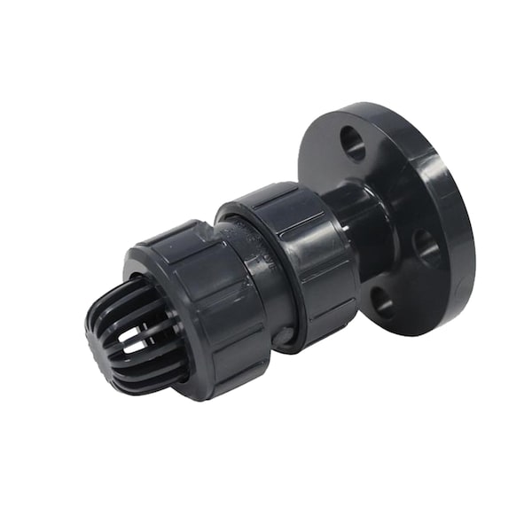 Valve, Foot, 2", PVC, Flanged, FKM