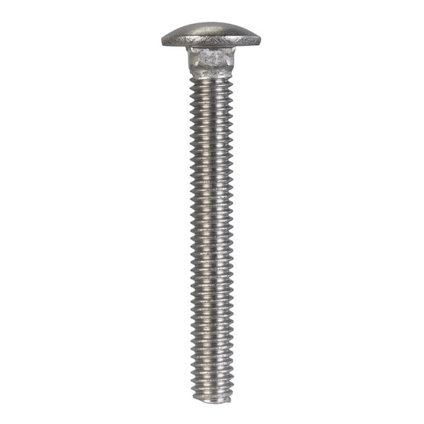5/16 in. X 2-1/2 in. L Stainless Steel Carriage Bolt, 25PK