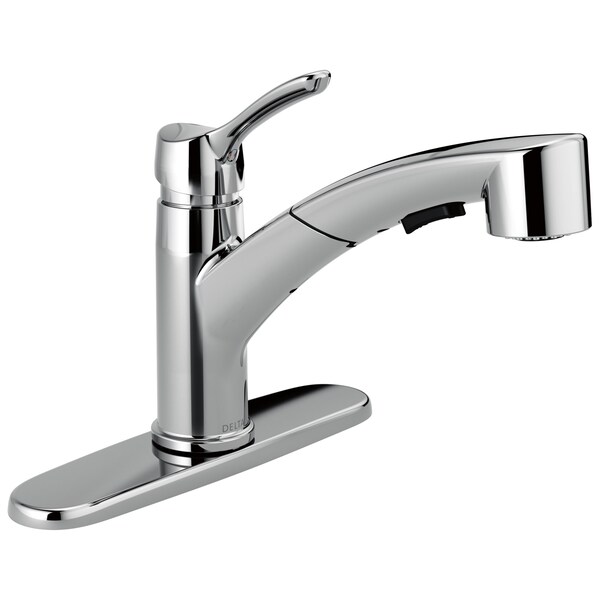Collins Single Handle Tract-Pack Pull-Out Kitchen Faucet