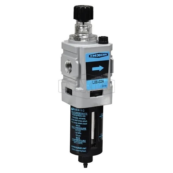 Wilkerson by EconOmist Miniature Lubricator, 57.5 SCFM Flow Rate, 150 psi Pressure, Polycarbonate Bo