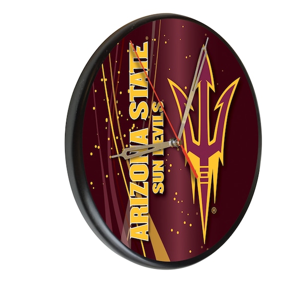 Arizona State University 13" Solid Wood Clock