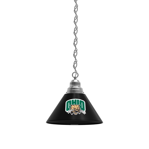 Ohio University Pendant Light, Chrome Fixture