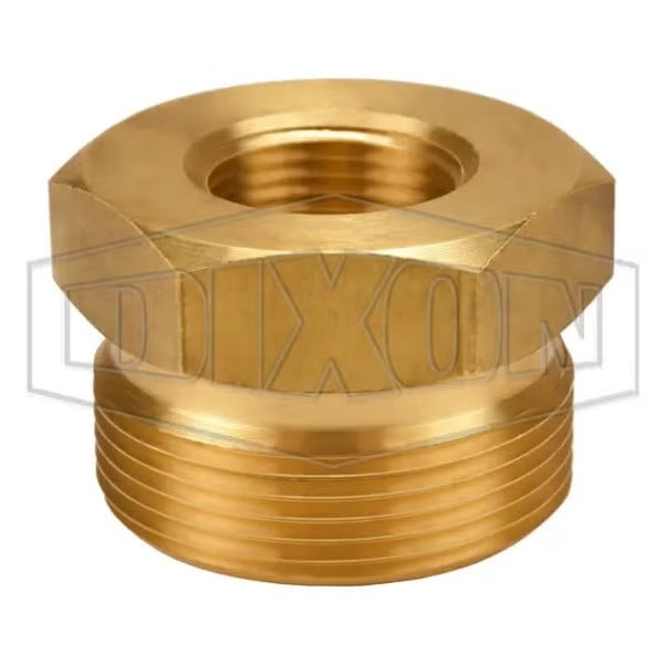 Boss Ground Joint Spud, 3/4 in, FNPT, Brass, Domestic