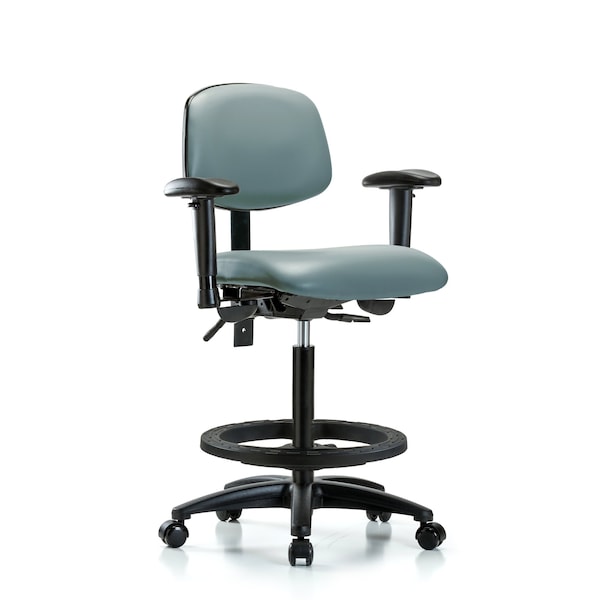 Vinyl Chair, Vinyl, Adjustable Arms