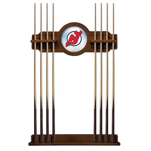 New Jersey Devils Cue Rack in Chardonnay Finish