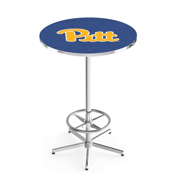 42" Chrome Pitt Pub Table, 36" dia. Top