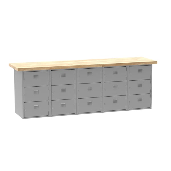 Wall & Island Bench, 96" W, 32-3/4" Height, 500 lb.