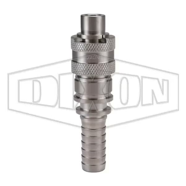 Dix-Lock N Series Interchange Quick Disconnect Pneumatic Plug, 1 in Nominal, 303 Stainless Steel