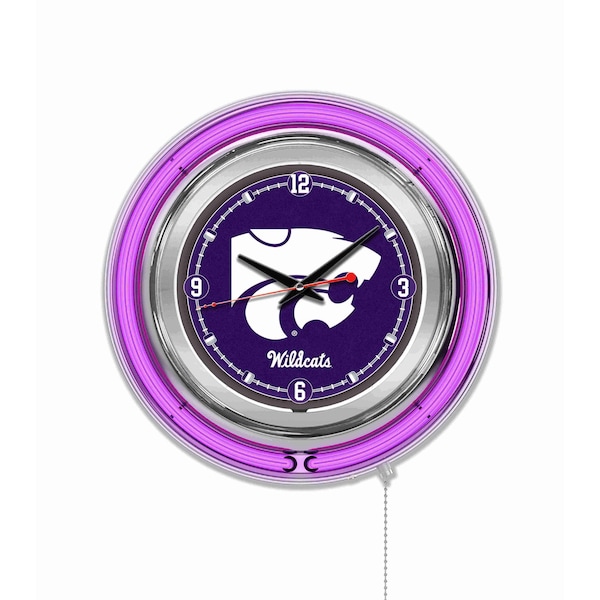 Kansas State University Double Neon 15" Clock