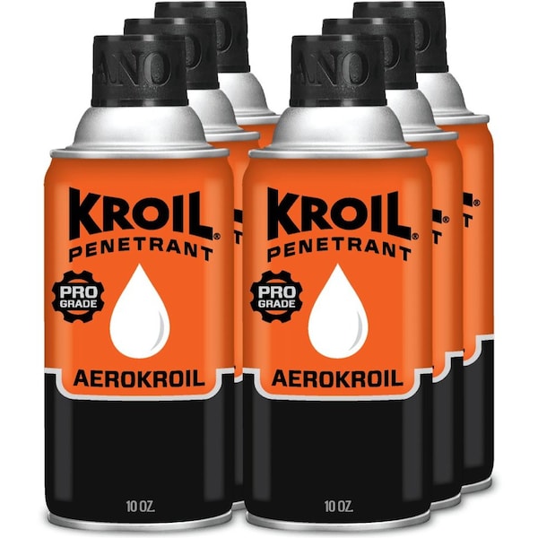 10 Oz. Penetrant Original (aka AeroKroil), Penetrating Oil Aerosol, Penetrant, Multipurpose, 6PK