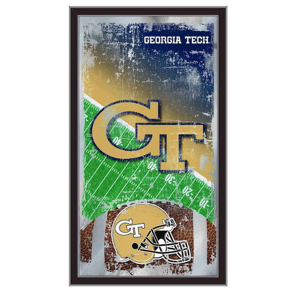 Georgia Tech 15" x 26" Football Mirror