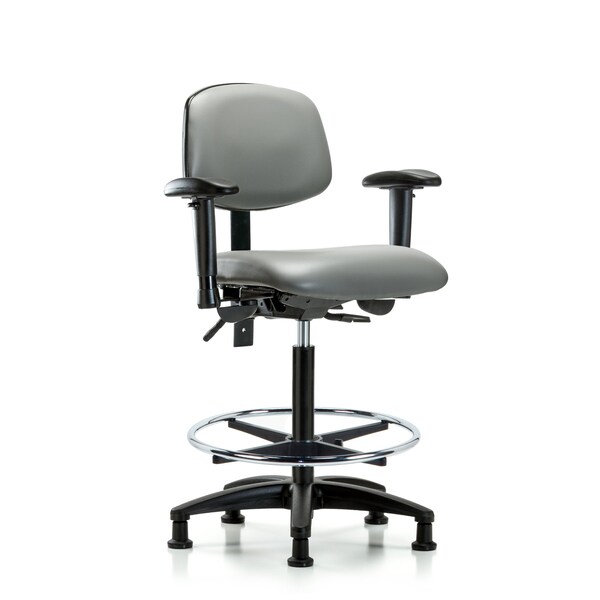 Vinyl Chair, Vinyl, Adjustable Arms