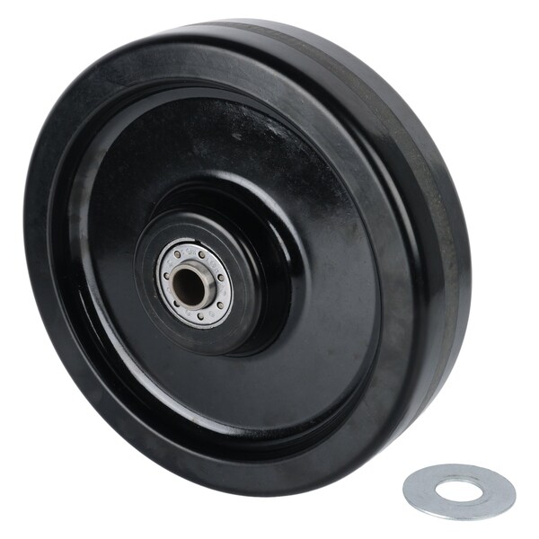 Caster Wheel, 10"dia, 2,500 lb, Black