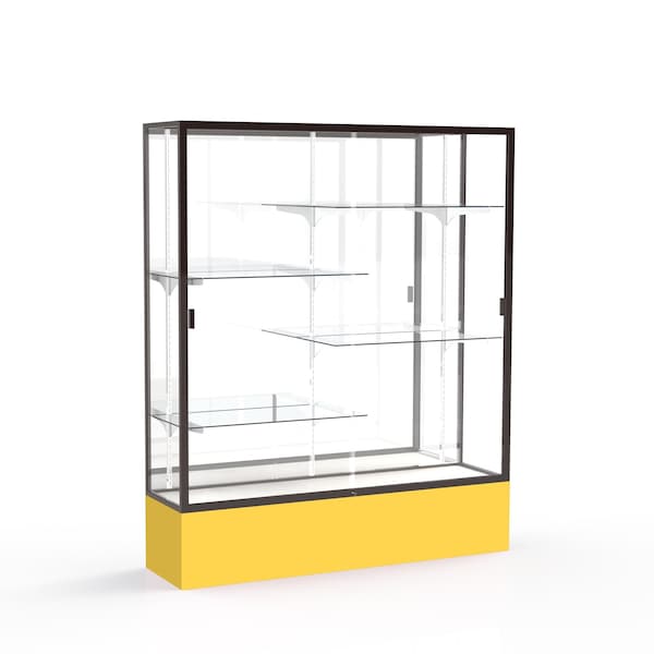 Spirit Floor Display Case 60x72x16, Mirror, Bronze